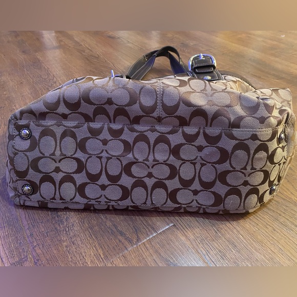 Coach Soho Pleated Signature Tote Shoulder Handbag - Picture 2 of 10